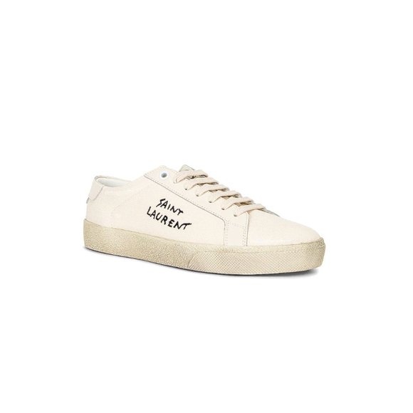 🚫 SOLD Saint Laurent Court Classic SL/06 Embroidered Sneakers - Picture 4 of 11